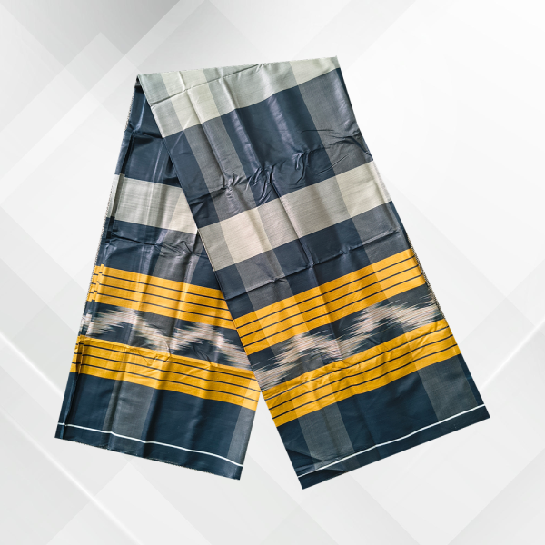 White and Feroza Stripe Lungi - Prachurjo